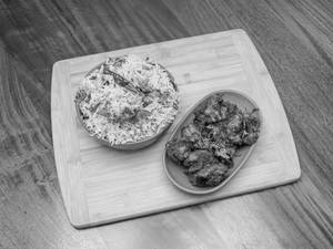 Pulao Rice With Prawns Ghee Roast