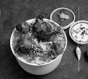 Chicken Lollipop Curry Biryani