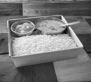 White rice + dal