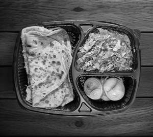 Sev Tamatar Sabji With 3 Paratha