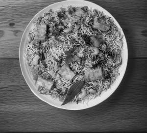 Paneer mushroom biryani