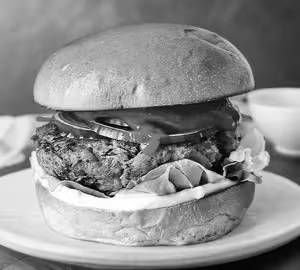 Veg schezwan burger