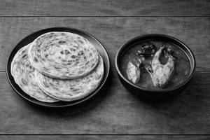 3 Paratha + Fish Mulakittathu