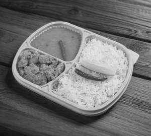 Aloo posto meal