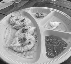 Cheese and corn momo [steam momo]