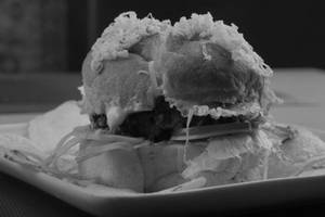 Paneer Crispy Schezwan Burger