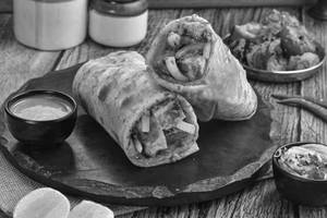 Mutton Tawa Tikka Kathi Roll