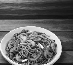 Mushroom noodles