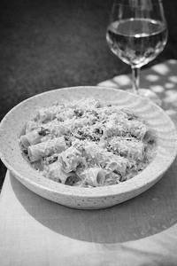 Mushroom Alfredo Rigatoni