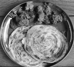 Parotta (2) With Chicken Curry