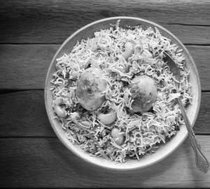 Special Hyderabadi Anda Biryani