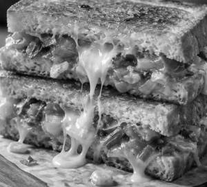 Cheese burst pizza sandwich