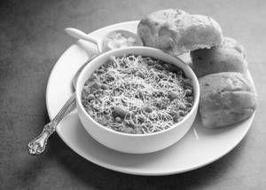 Cheese pav bhaji