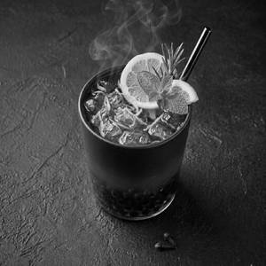 Lemon Iced Tea-served With Boba Pearls