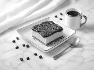 Coffee Mocha Cheesecake Slice