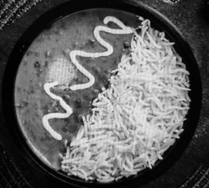 Dal makhni+ rice
