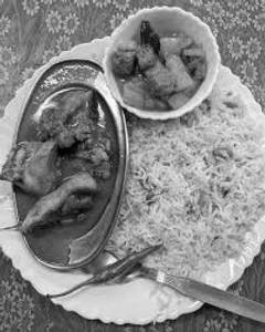 Veg Fried Rice+ 2 Pic Chicken Curry