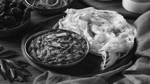 Mushroom Chettinad With Parotta