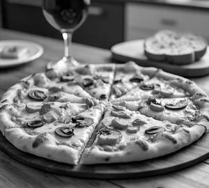 Chicken and  mushroom pizza [8 inches]