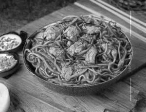 Schezwan Chicken Soft Noodles