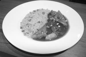 Chilli Paneer With Vegetable Fried Rice