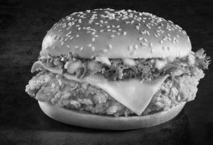 Crispy chicken burger