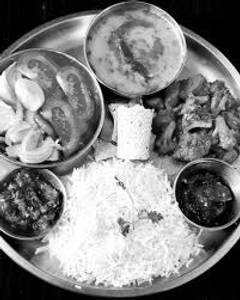 Steam Rice+Allo Vaja +Chana Paneer