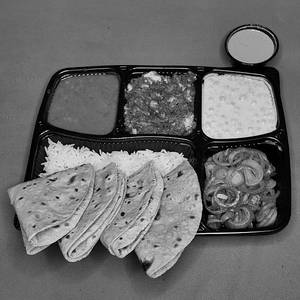 Paneer Bhurji & Yellow Dal Tadka Thali