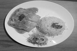 Lemon Butter Garlic Fish With Herbed Rice