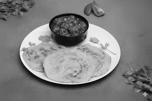 2 Porotta + 3 Pcs Gopi Manchurian