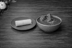 Puttu + Chicken Curry