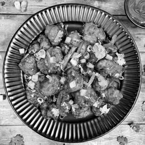 Mushroom Manchurian Dry
