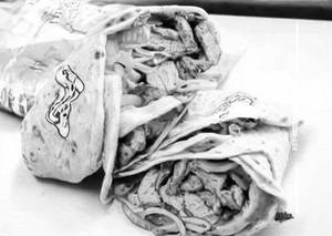 Chicken shawarma roll