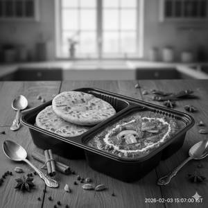 Mushroom Masala with 2 Lachha Paratha