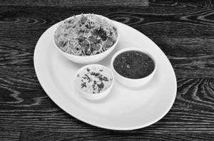 Chicken Biryani (Half) With Chicken Curry