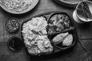 Chilli Chicken Fried Rice With Chicken Fried Momos Combo