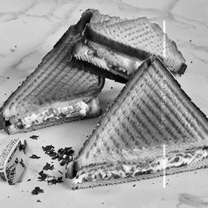 Chataka paneer cheese sandwich