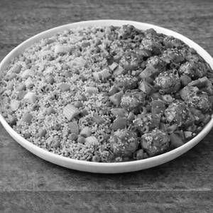 Mix Fried Rice [h] + Veg Manchurian [h]