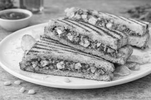 Jain Chataka Paneer Sandwich