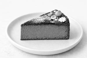 Burnt Chocolate Basque Cheese Cake Slice