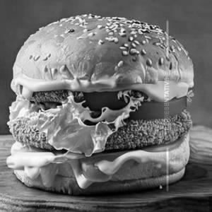 Cheesy chicken burger
