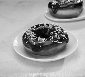 Center Filled Chocolate Doughnut