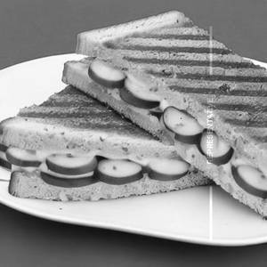 Tomato & Cucumber Cheese Sandwich