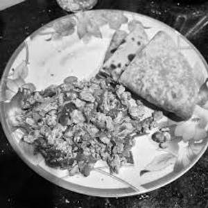 Egg Bhuji Egg"",2 Plain Roti"",Mix Fried Rice"""