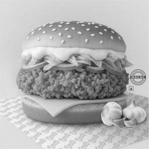 Garlicky Chicken Burger