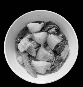 Pork with lai paat [half]