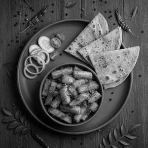 Aloo Bhujia With Choice Of Breads