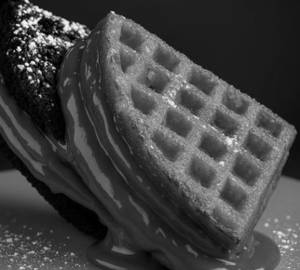 Butterscotch crunchy waffle