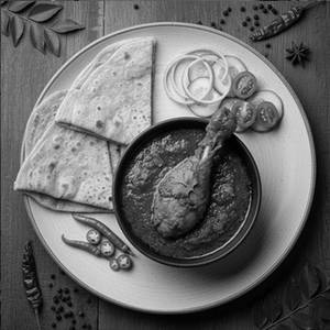 Chicken Kosha With Choice Of Bread