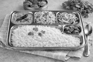 Dal Aloo Chokha Signature Rice Thali
